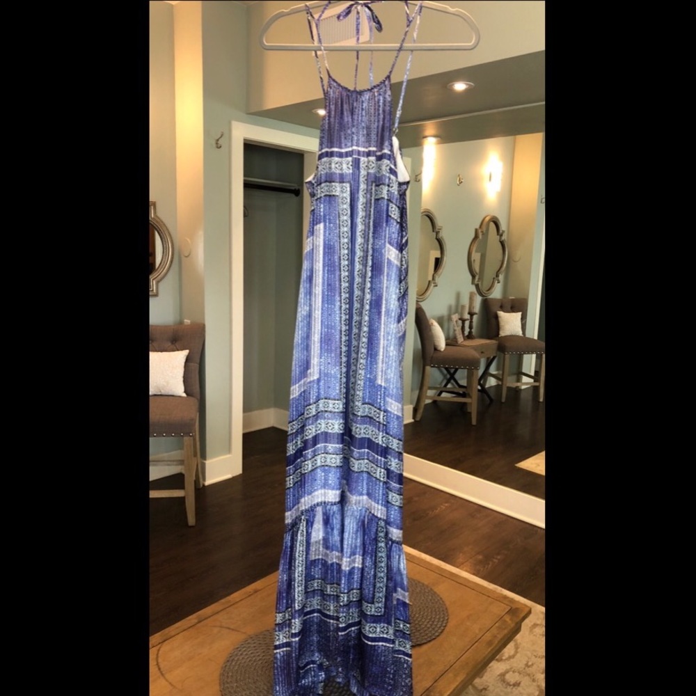 PARKER Cabo Maxi Dress olympos print, Size S, blue